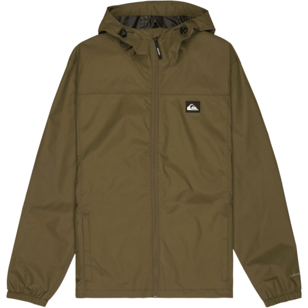 2026 Quiksilver Mens Overcast 3k Tape Waterproof Jacket EQYJK04214 - Grape Leaf